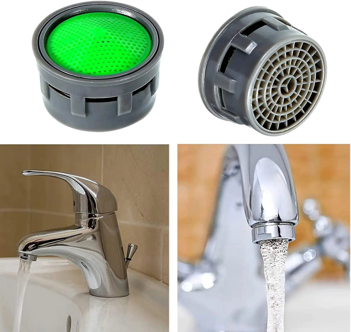 ShowerEase Universal Faucet Aerator Flow Restrictor - Water Saving
