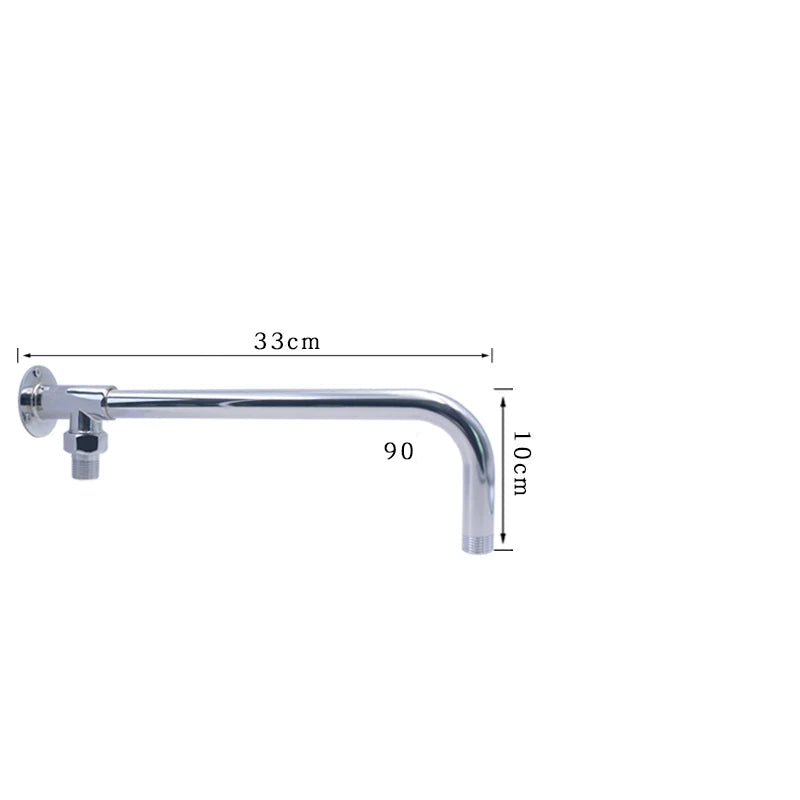 ShowerEase Ceiling Shower Arm Extension – Stainless Steel & Brass