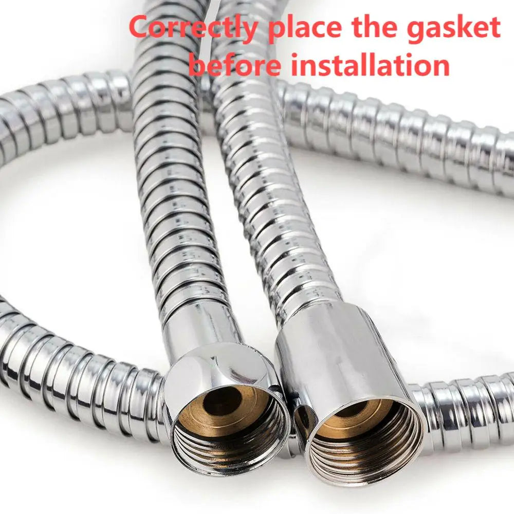 ShowerEase Stainless Steel and PVC Shower Hoses - 1-3M