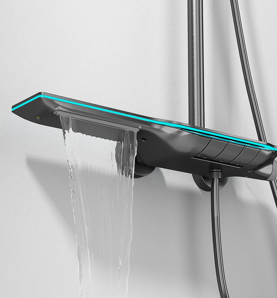 ShowerEase Thermostatic Shower System – Digital Temperature Display