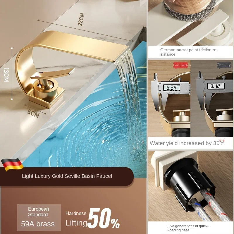 ShowerEase All Copper Waterfall Faucet
