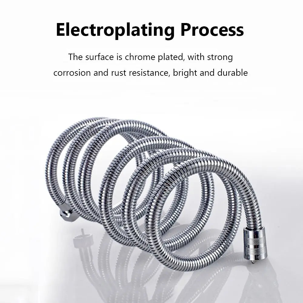 ShowerEase Stainless Steel and PVC Shower Hoses - 1-3M