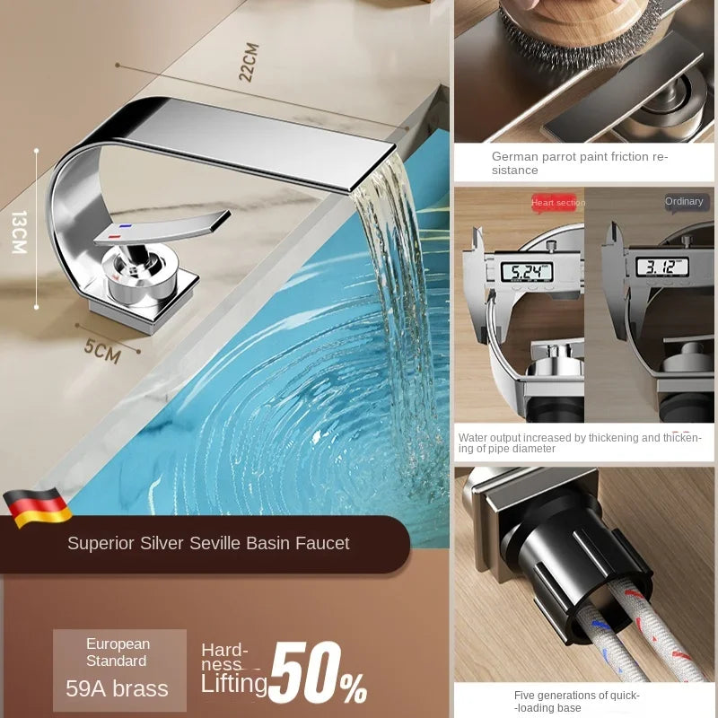 ShowerEase All Copper Waterfall Faucet