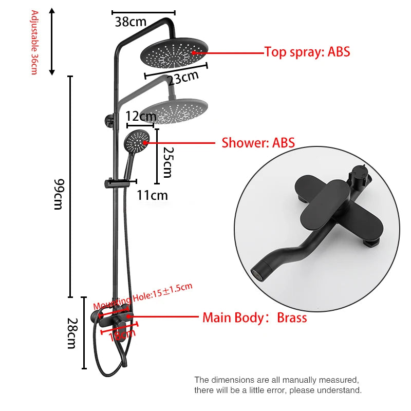 ShowerEase Stainless Steel Shower Faucet