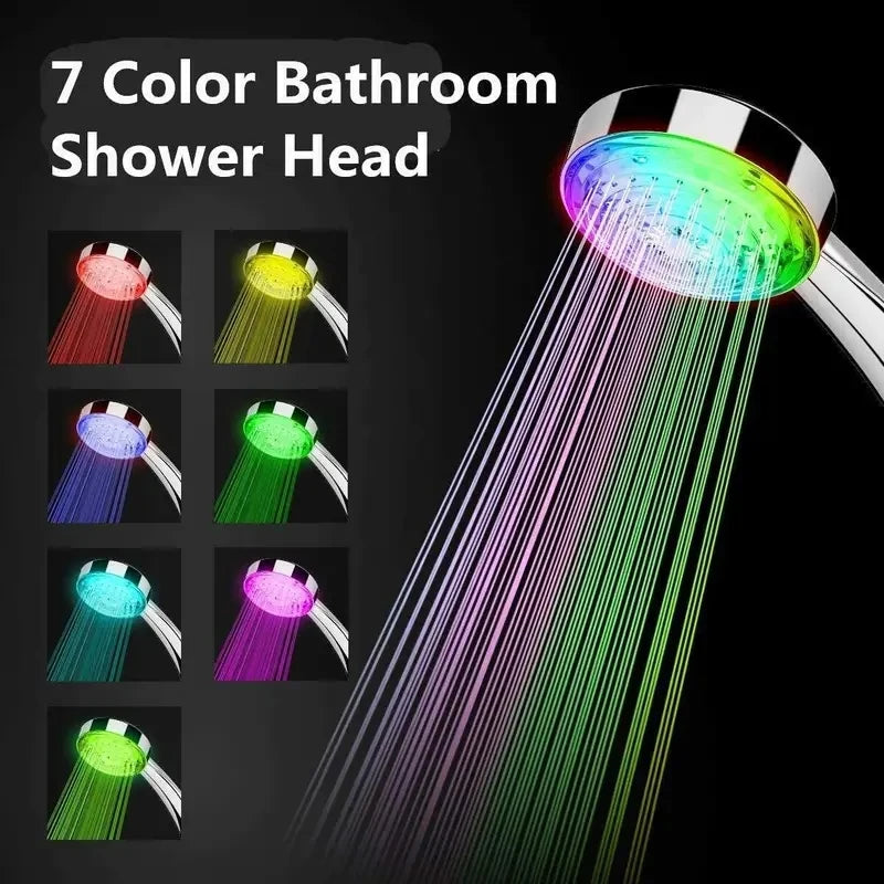 ShowerEase 7 Colors Changing LED Handheld Shower Head