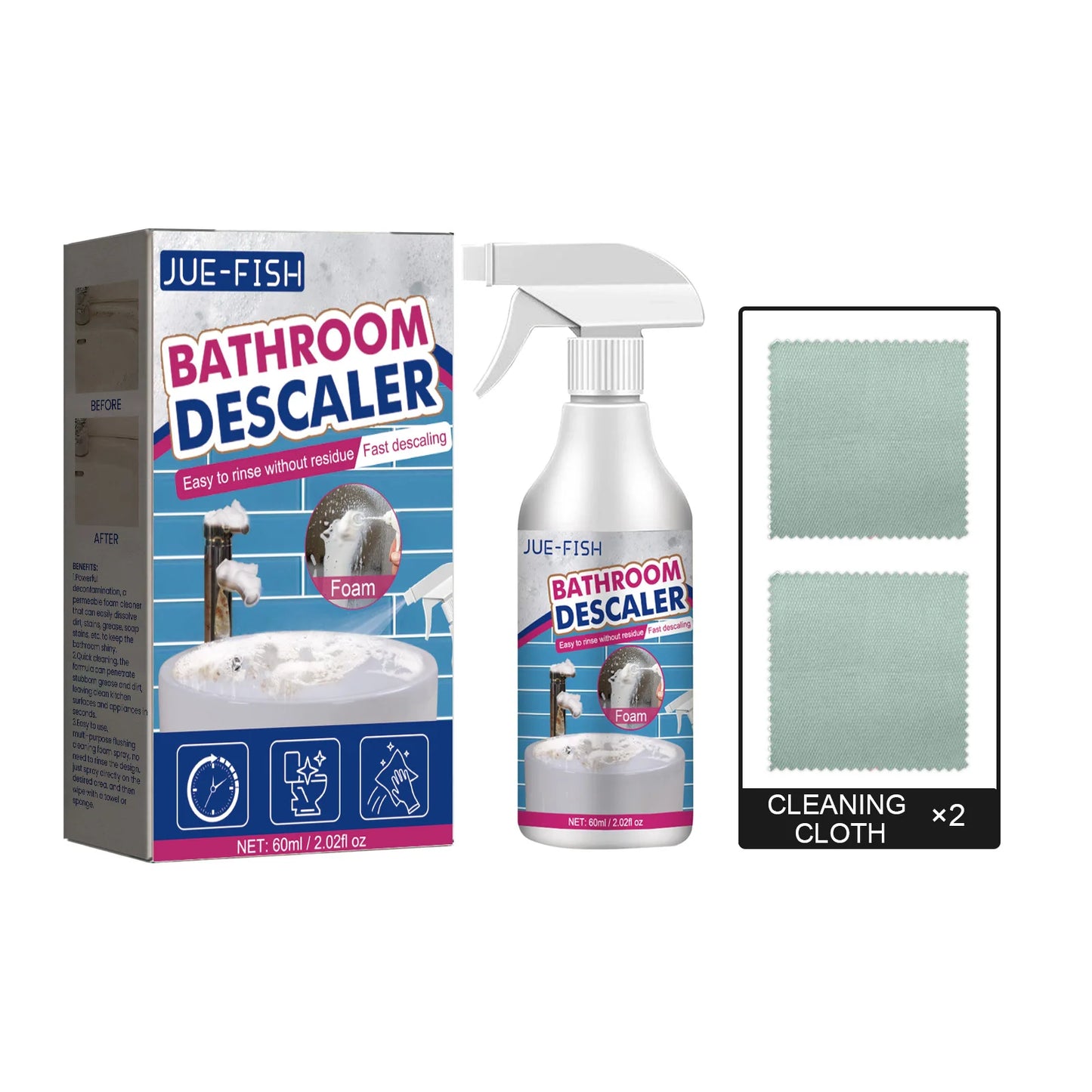 ShowerEase Bathroom Descaler - Powerful Multi-Purpose Cleaner