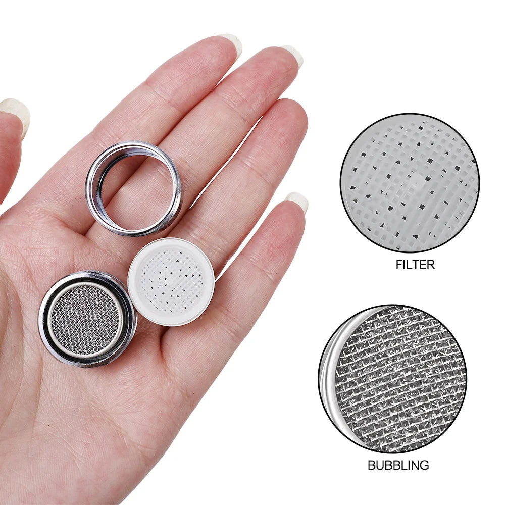 ShowerEase Water Saving Faucet Nozzle – Thread Replaceable Tap Aerator & Bubbler