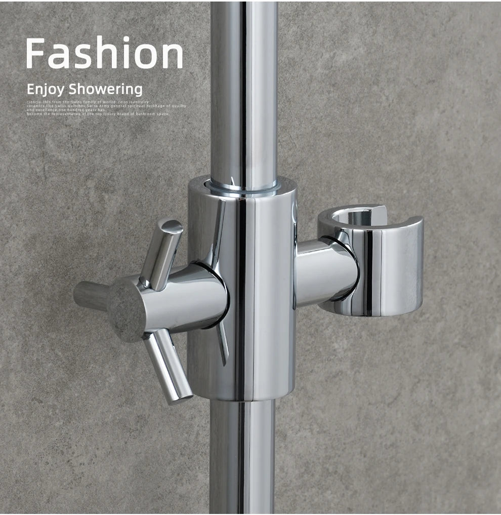 ShowerEase Adjustable Shower Head Holder Bracket for 20-25mm Slide Rod