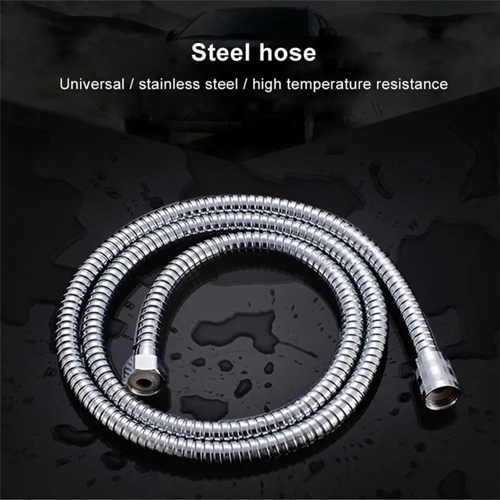 ShowerEase Stainless Steel and PVC Shower Hoses - 1-3M