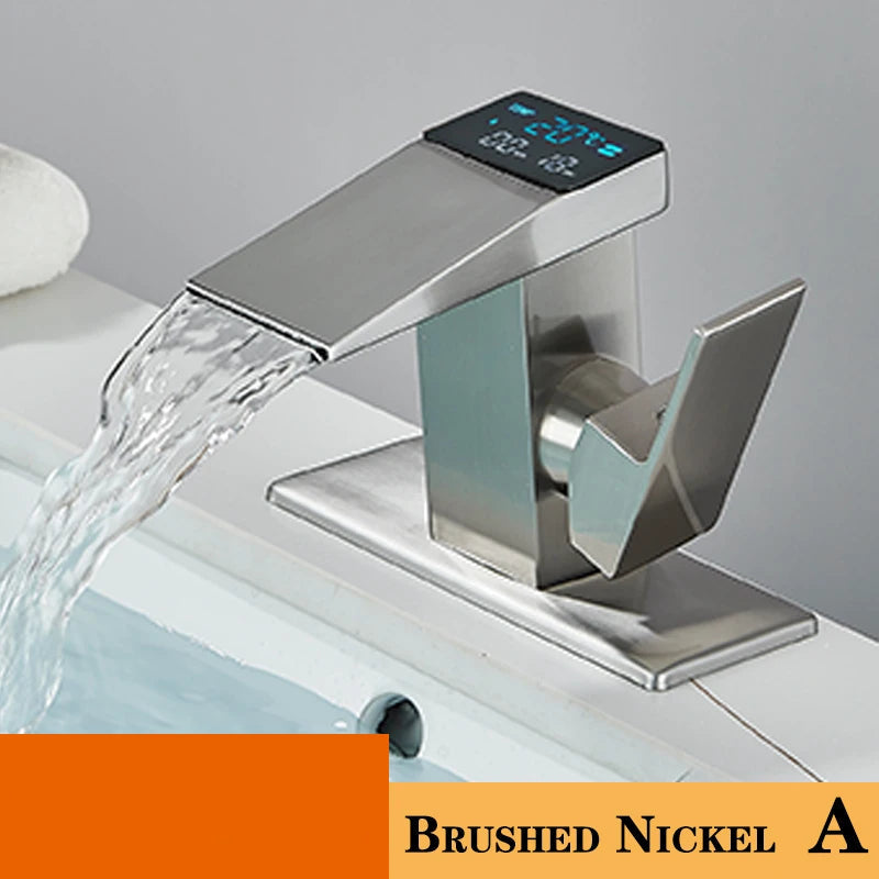 ShowerEase Smart Digital Display Basin Faucet with LED Temperature Sensing