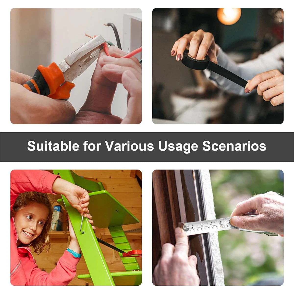 ShowerEase General Household Tool Set – Hand Tools with Plastic Toolbox