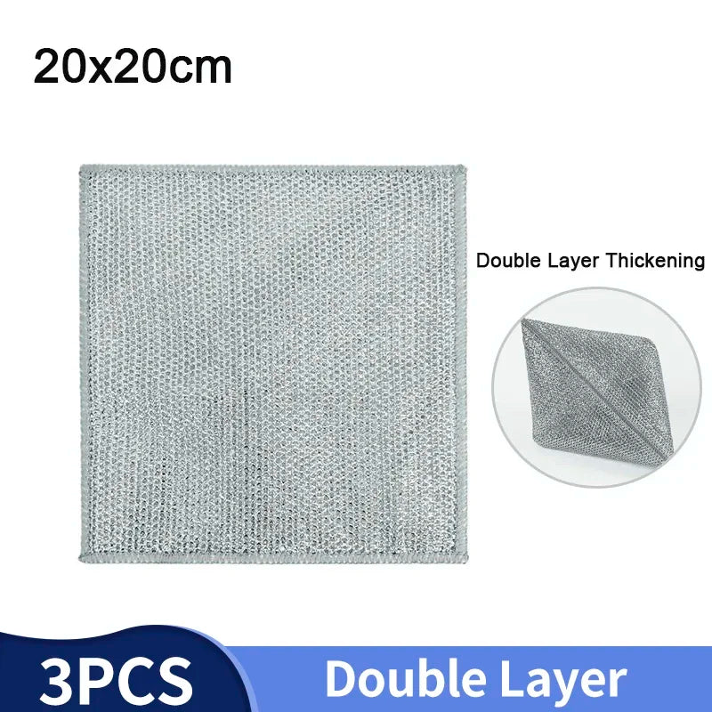 ShowerEase Magic Dishcloth - Silver Wire Cleaning Cloth