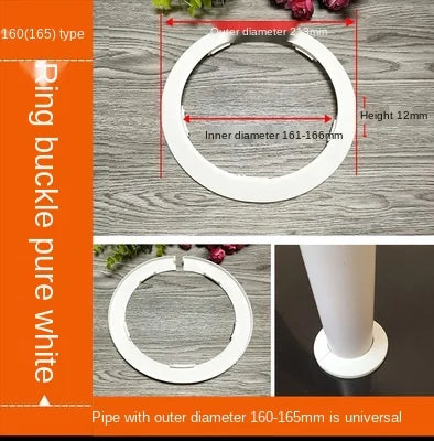 ShowerEase Round 4-Point Faucet Cover Plate – Decorative Wall Hole Cover