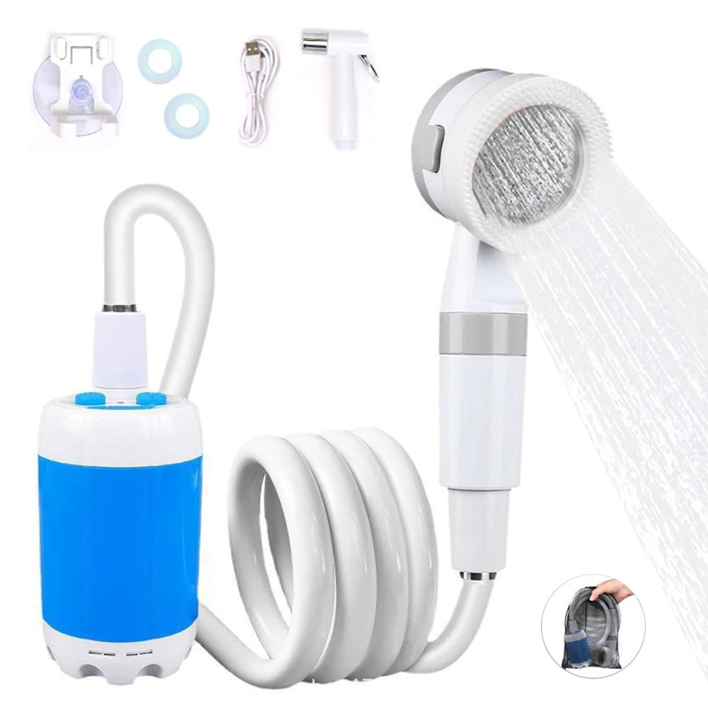 ShowerEase Portable Electric Shower Set - Handheld, USB Rechargeable