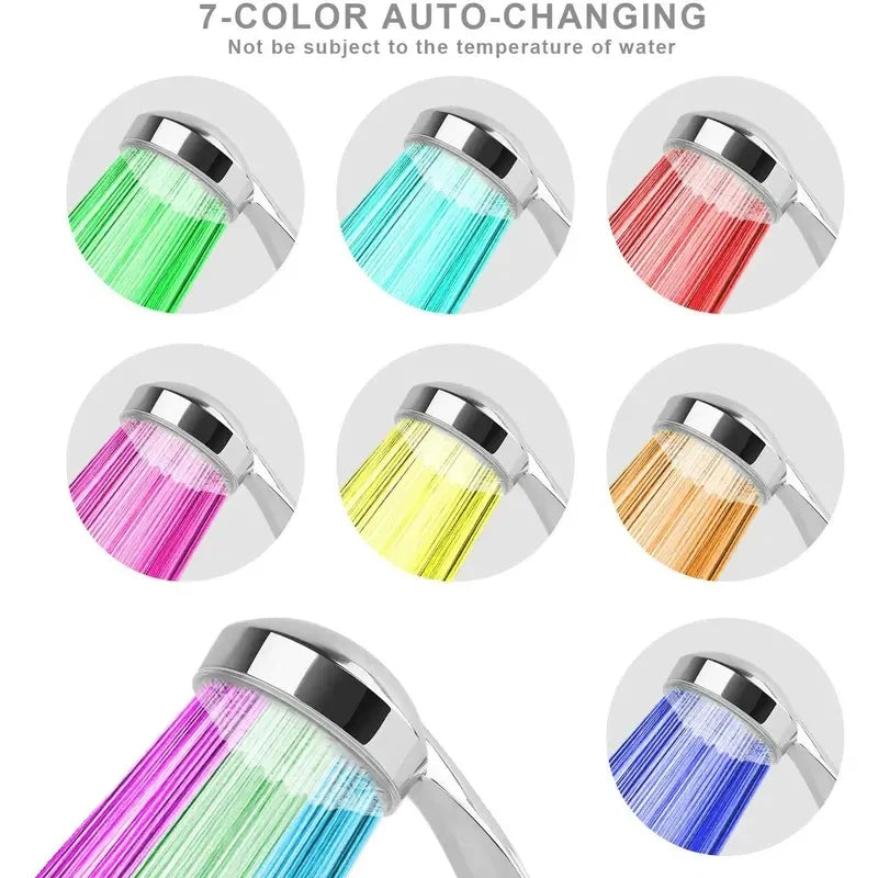 ShowerEase 7 Colors Changing LED Handheld Shower Head