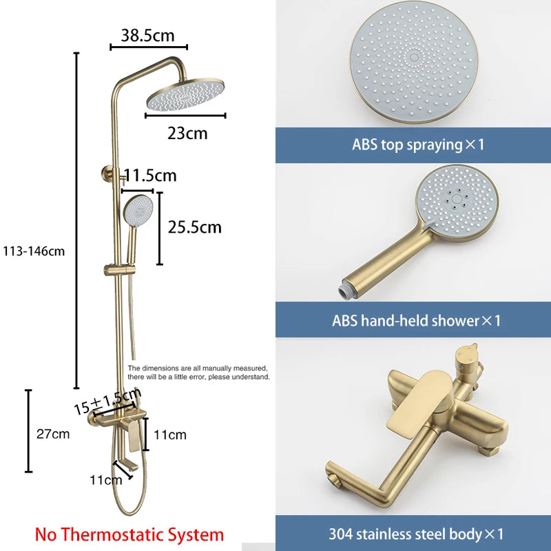 ShowerEase Stainless Steel Shower Faucet