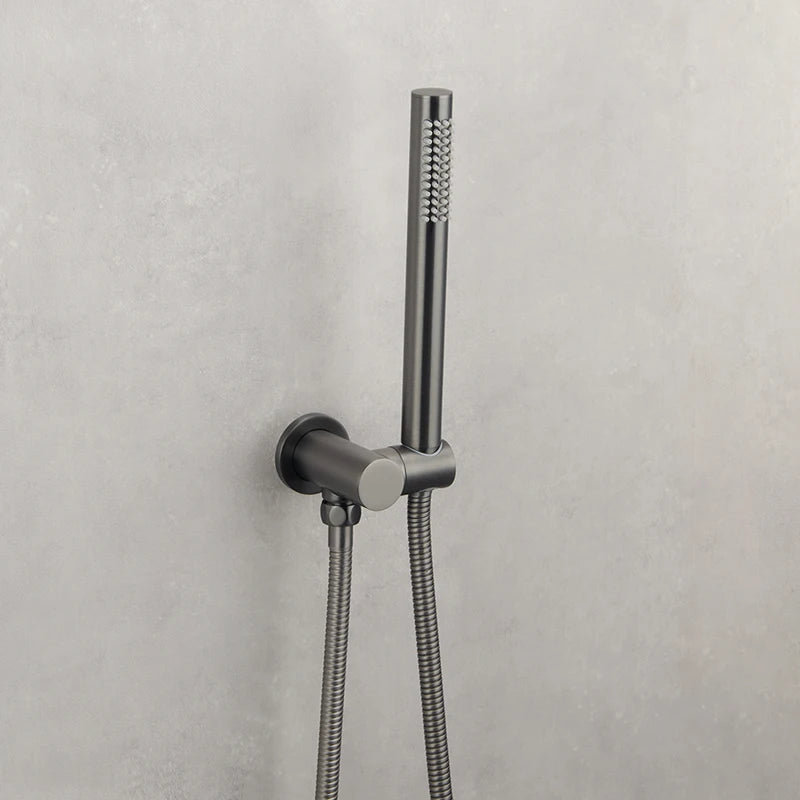 ShowerEase Solid Brass Hand Shower Kit – Wall Mount Sprayer Set with Hose