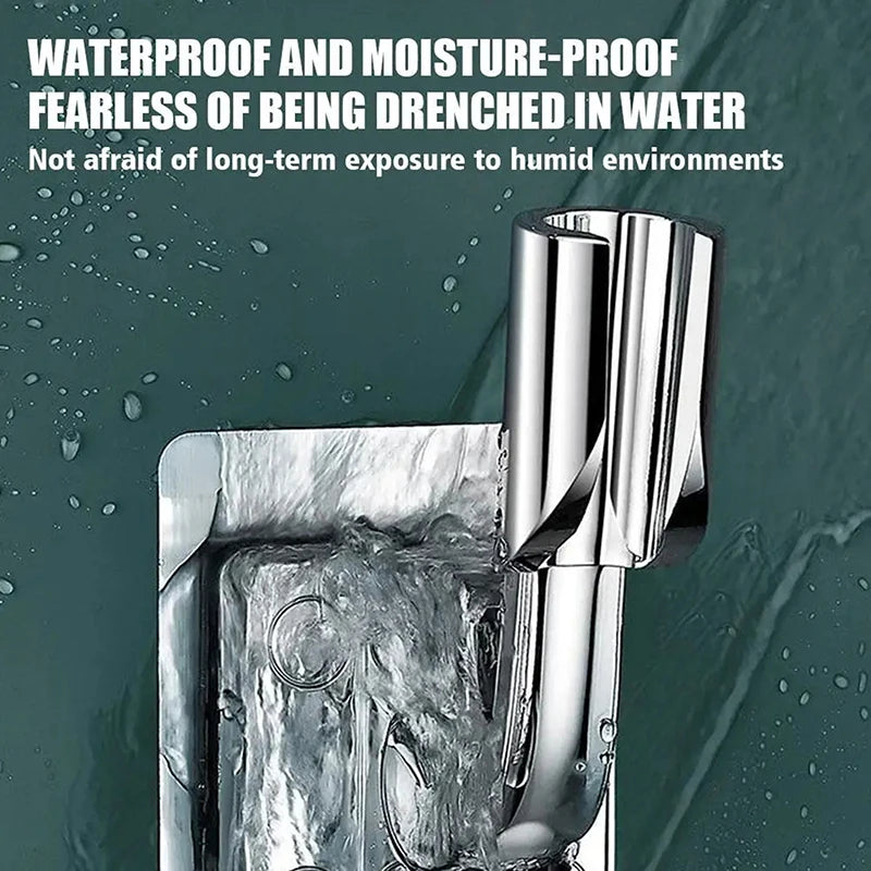 ShowerEase Adjustable Self-Adhesive Shower Head Holder