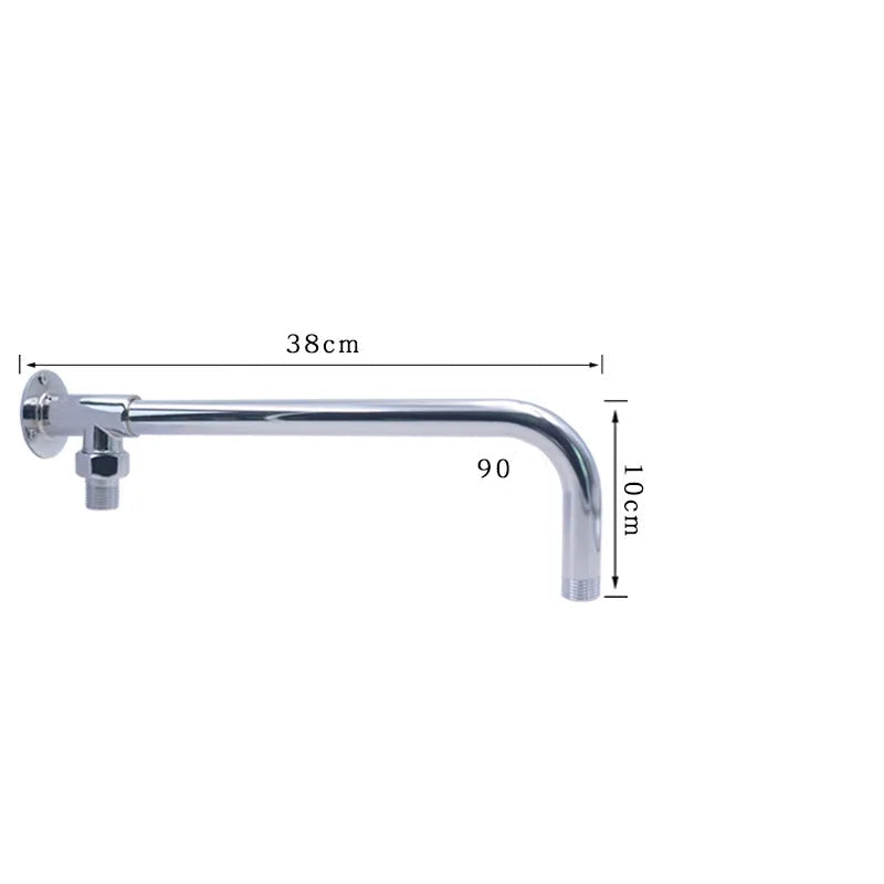 ShowerEase Ceiling Shower Arm Extension – Stainless Steel & Brass