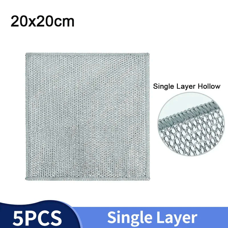 ShowerEase Magic Dishcloth - Silver Wire Cleaning Cloth