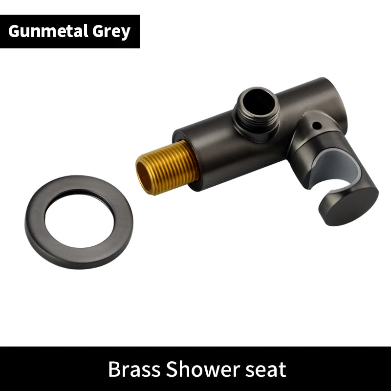 ShowerEase Solid Brass Hand Shower Kit – Wall Mount Sprayer Set with Hose