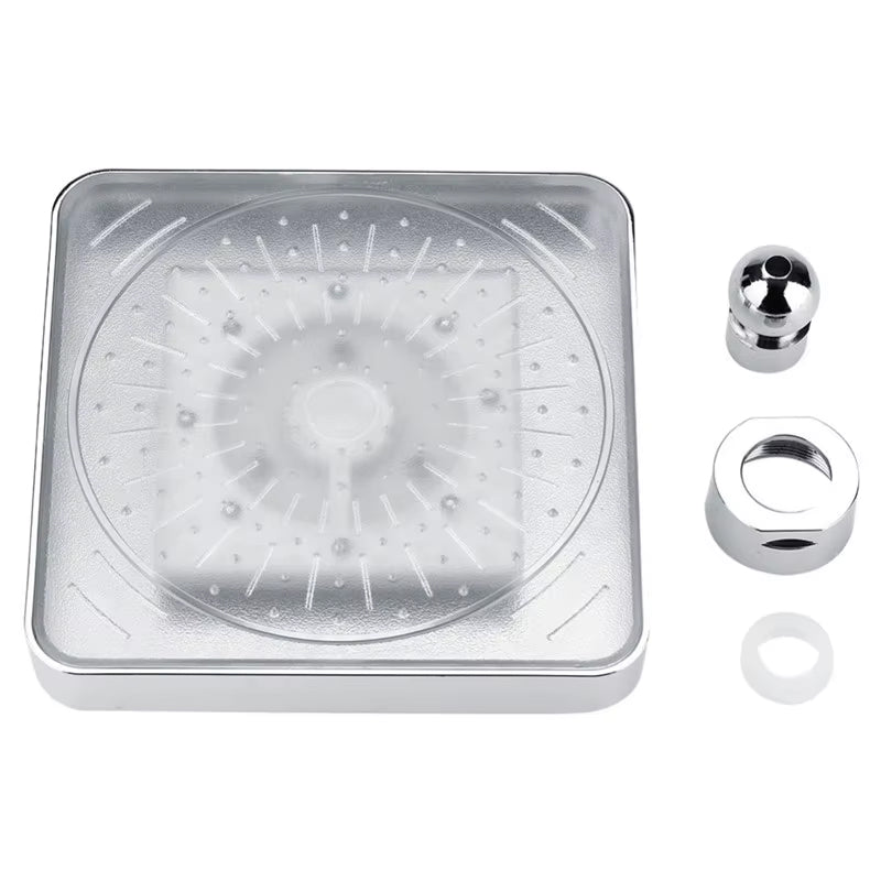 ShowerEase Square LED Shower Head Bathroom Rainfall