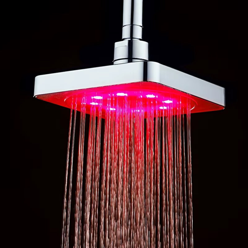 ShowerEase Square LED Shower Head Bathroom Rainfall - ShowerEase