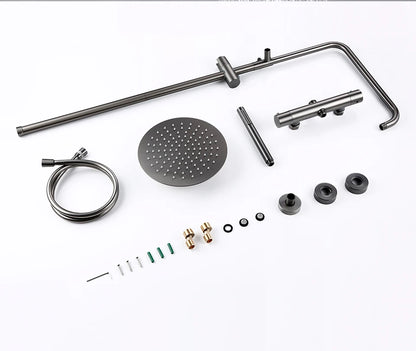 ShowerEase - Wall-Mounted Thermostatic Valve System, Brass Shower Set