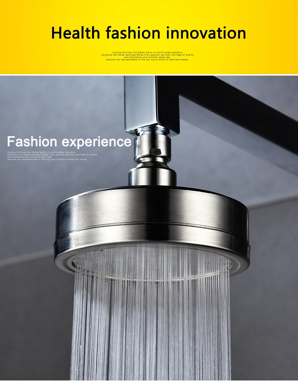 ShowerEase Stainless Steel Fixed / Handled Shower Head - ShowerEase