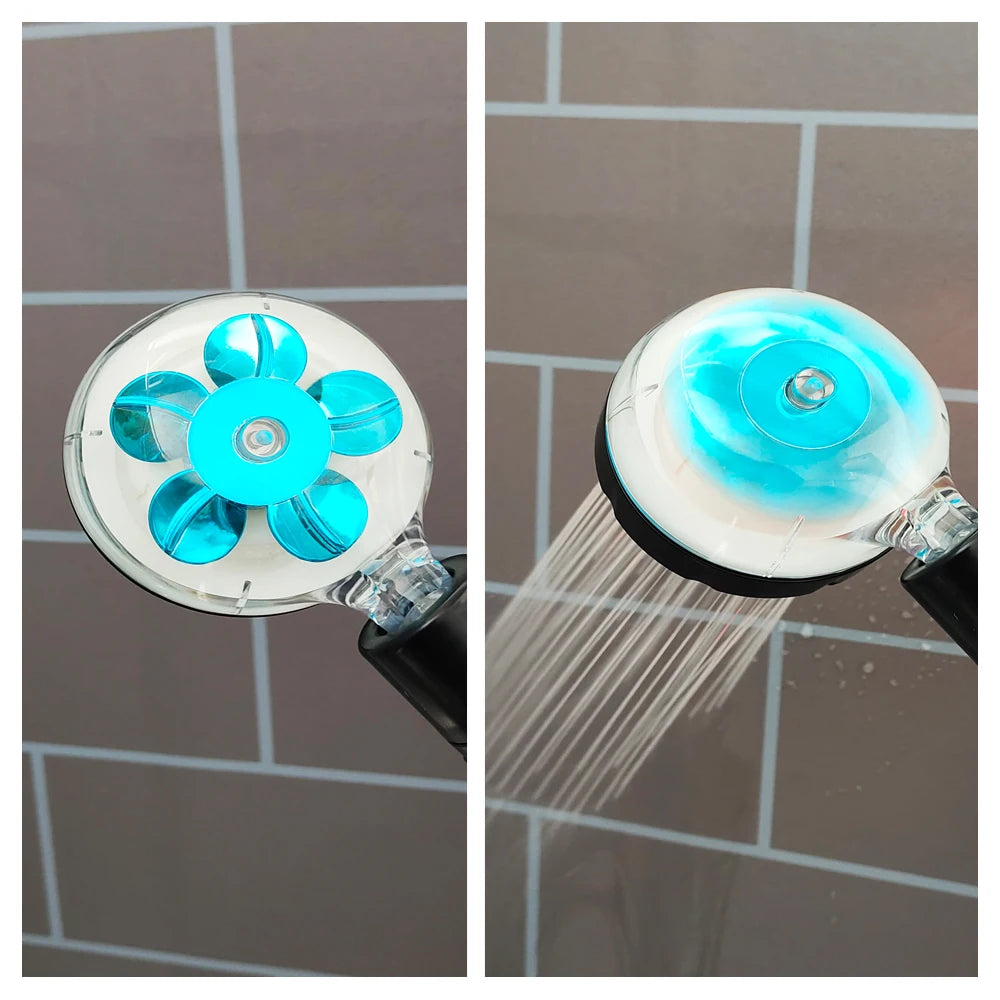 ShowerEase Smart LED Temperature Display Shower Head - High Pressure Rainfall with Color Alert
