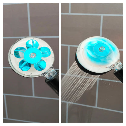 ShowerEase Smart LED Temperature Display Shower Head - High Pressure Rainfall with Color Alert