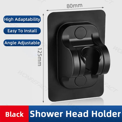 ShowerEase Universal Shower Head Holder - Self Adhesive, 120° Rotation - ShowerEase