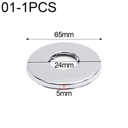 ShowerEase Self-Adhesive Round Faucet Escutcheon Covers - Stainless Steel