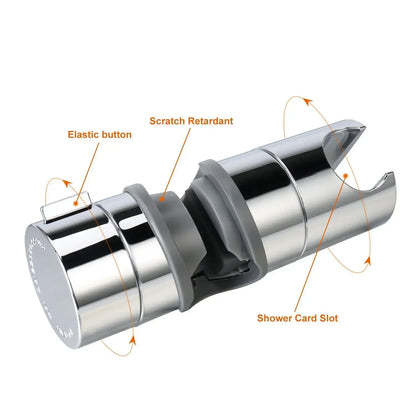 ShowerEase 360° Rotating Adjustable Shower Head Holder for Slide Bars
