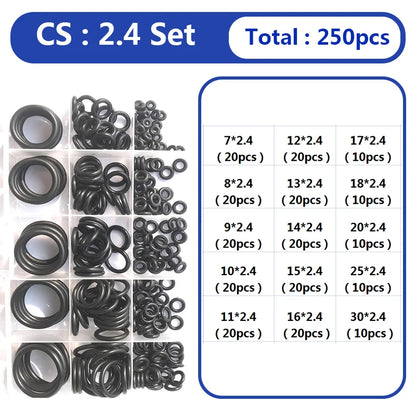 ShowerEase O-Ring Rubber Seal Set - Mixed Sizes Waterproof Seal Ring