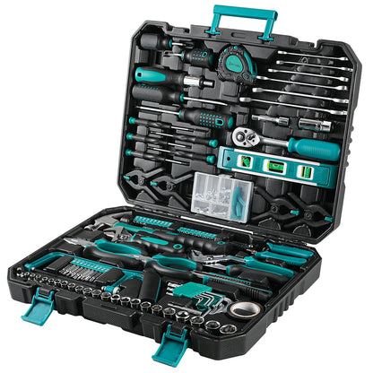 ShowerEase 198-Piece Tool Box – Universal Hand Tool Set for Shower Installation & Repairs