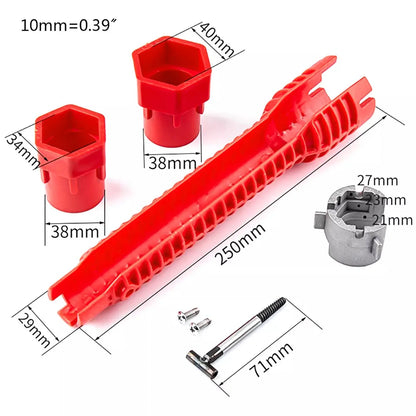 ShowerEase Portable 8 In 1 Flume Wrench - ShowerEase