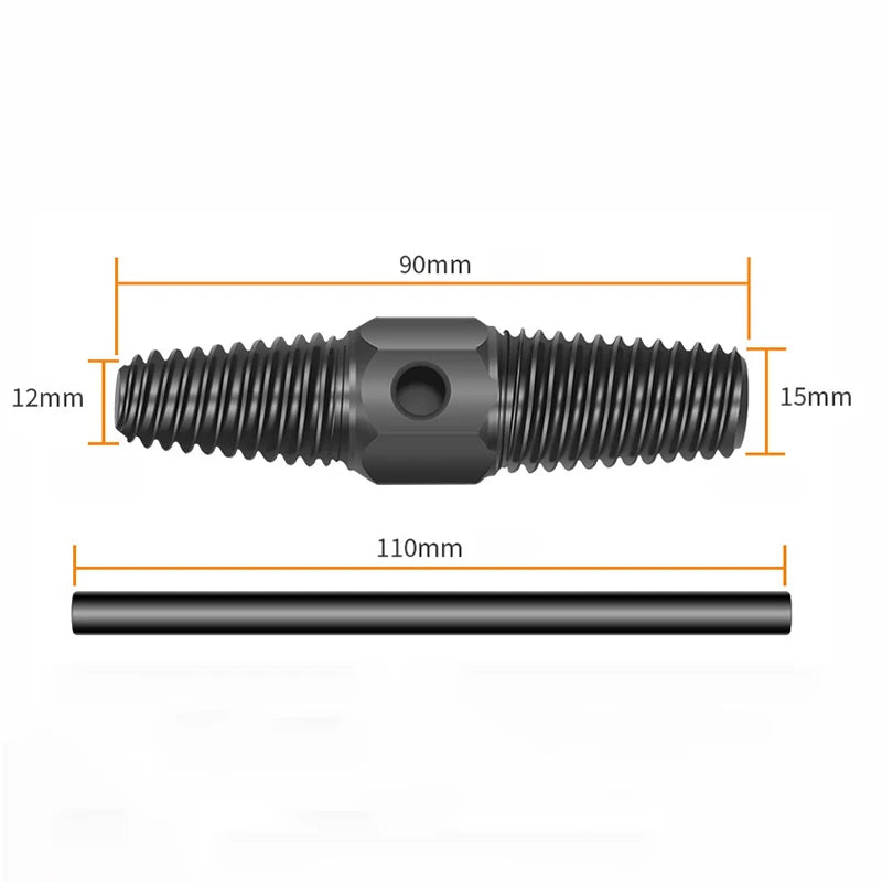 ShowerEase Double Head Wrench Faucet Valve & Pipe Screw Extractor Set