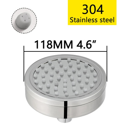 ShowerEase Stainless Steel Fixed / Handled Shower Head