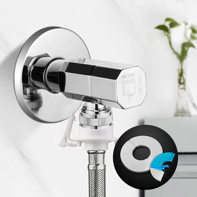 ShowerEase Self-Adhesive Round Faucet Escutcheon Covers - Stainless Steel