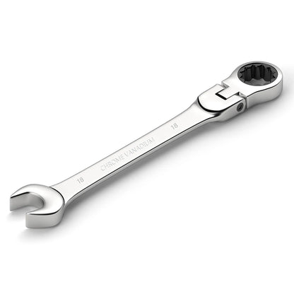 ShowerEase Ratchet Spanner Wrench Set – Flexible Head, Metric, with Canvas Bag