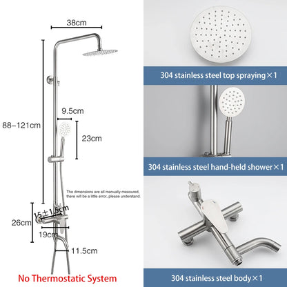 ShowerEase Stainless Steel Shower Faucet - ShowerEase