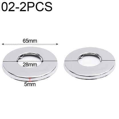 ShowerEase Self-Adhesive Round Faucet Escutcheon Covers - Stainless Steel