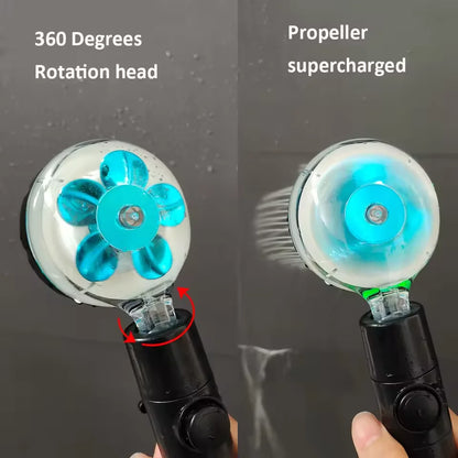 ShowerEase Smart LED Temperature Display Shower Head - High Pressure Rainfall with Color Alert