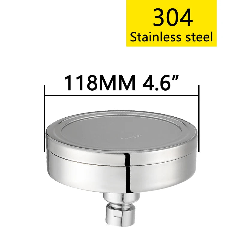 ShowerEase Stainless Steel Fixed / Handled Shower Head