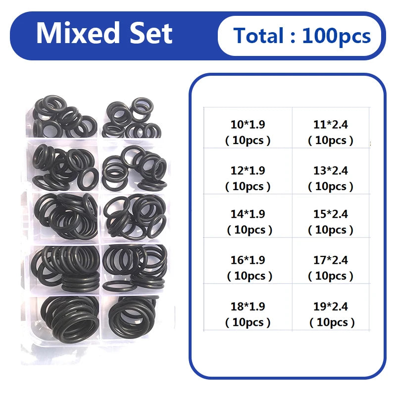 ShowerEase O-Ring Rubber Seal Set - Mixed Sizes Waterproof Seal Ring