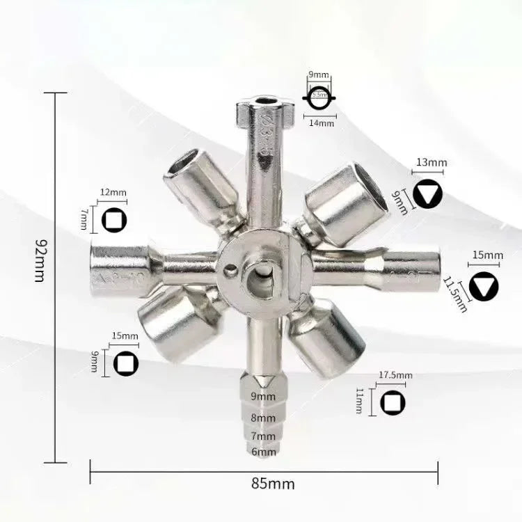 ShowerEase 10-in-1 Multifunctional Triangular Wrench for Repairs