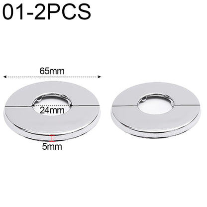 ShowerEase Self-Adhesive Round Faucet Escutcheon Covers - Stainless Steel