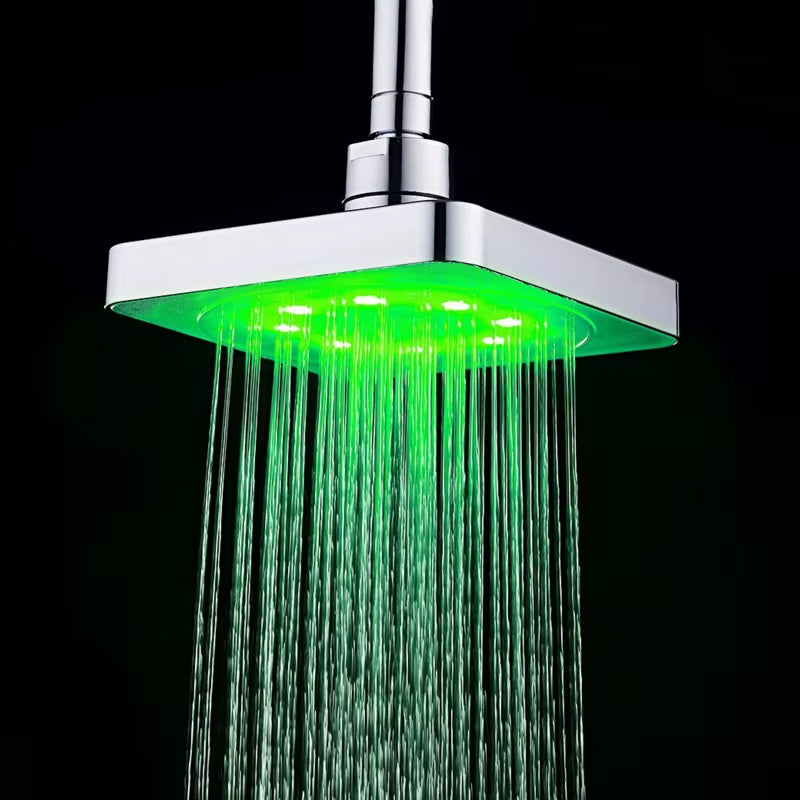 ShowerEase Square LED Shower Head Bathroom Rainfall - ShowerEase